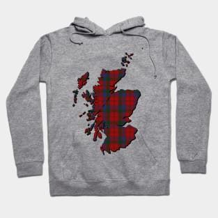 Clan Donnachaidh / Robertson Tartan Map Hoodie